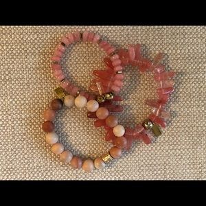 Beaded stretch bracelets